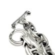 画像4: Quarter All Smooth Anchor Chain Links Bracelet  (4)
