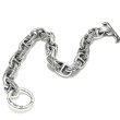 画像2: Quarter All Chiseled & Smooth Anchor Chain Links Bracelet  (2)