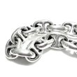 画像3: Half All Smooth Anchor Chain Links Bracelet  (3)