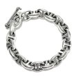 画像6: Half All Smooth Anchor Chain Links Bracelet  (6)