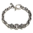 画像1: One Eighth 4Heart Crown With Diamond & Half Small Oval Chain Bracelet (1)
