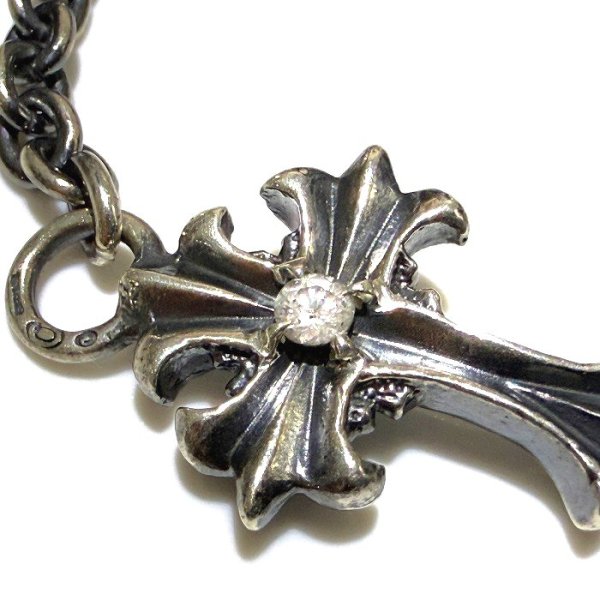 画像3: Diamond With Grooved Cross & 6Chain Bracelet (3)