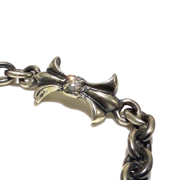 画像10: Diamond With Gothic Grooved Flare & 7Chain Bracelet (10)
