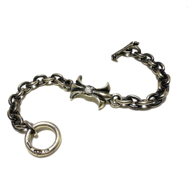 画像7: Diamond With Gothic Grooved Flare & 7Chain Bracelet (7)