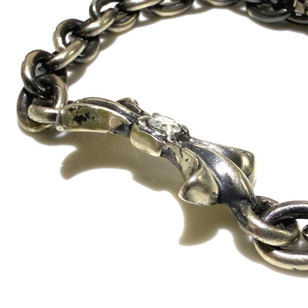 画像6: Diamond With Gothic Grooved Flare & 7Chain Bracelet (6)