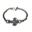 画像1: Grooved Cross & 6Chain Bracelet (1)