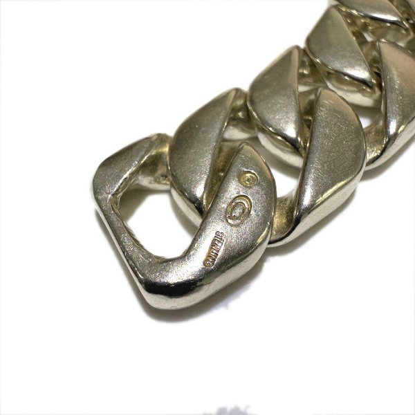 画像10: Sculpted Oval With Cuban Chain Bracelet (10)