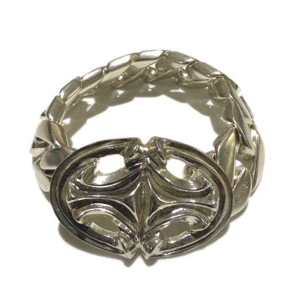 画像5: Sculpted Oval With Cuban Chain Bracelet (5)