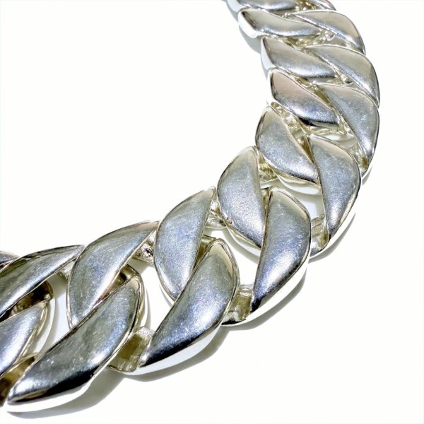 画像3: Gothic Cross Buckle With Cuban Chain Bracelet (Platinum Finish) (3)