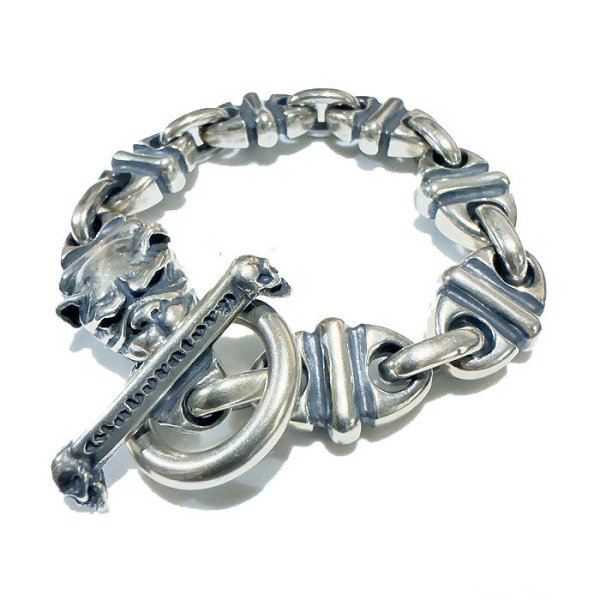画像4: Boat Neck Old Bulldog With Boat Chain Links Bracelet  (4)