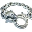 画像6: Boat Neck Long Neck Panther With Boat Chain Links Bracelet  (6)