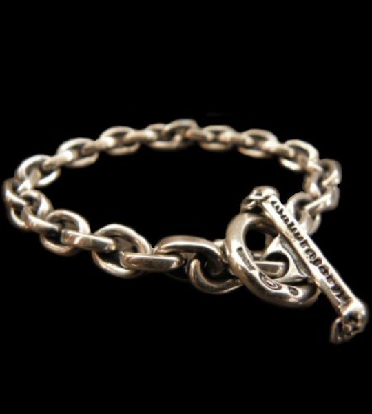 画像1: Half Small Oval Chain Bracelet (1)