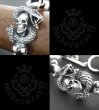 画像3: Skull On Snake With 2Skull On braid leather bracelet (3)