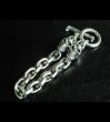 画像6: 2Skulls With Small Oval Chain Links Bracelet (6)