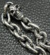 画像13: Single Skull With Small Oval Chain Links Bracelet (13)