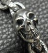 画像10: Single Skull With Small Oval Chain Links Bracelet (10)