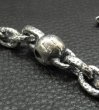 画像5: Single Skull With Small Oval Chain Links Bracelet (5)