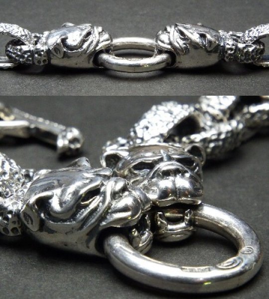 画像7: Bulldog With Chiseled H.W.O & Chiseled Anchor Links Bracelet (7)