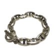 画像1: Half Double Triangle Anchor Chain Links Bracelet (1)