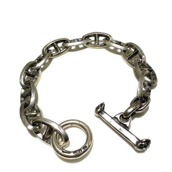 画像5: Half Double Triangle Anchor Chain Links Bracelet (5)