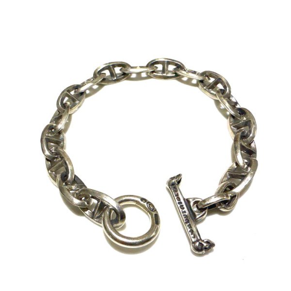 画像2: Quarter Double Triangle Anchor Chain Links Bracelet (2)