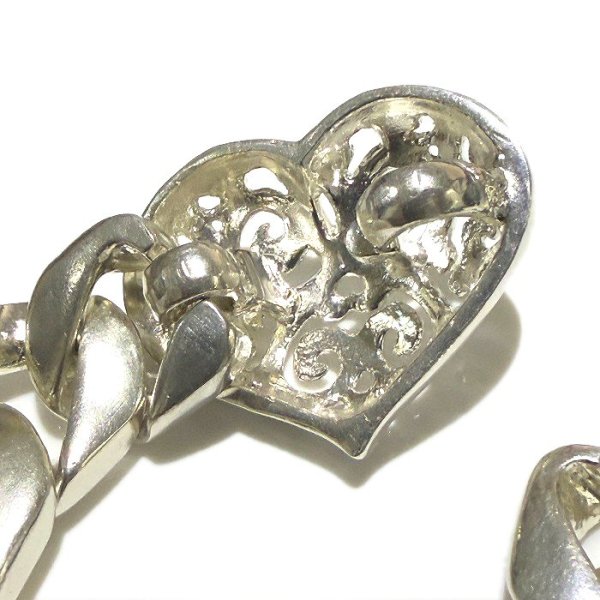 画像10: Small Heart With Cuban Chain Bracelet (10)