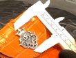 画像17: Crocodile W-Spine Tail Leather With Atelier Mark Pins Card Case (17)