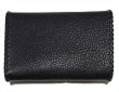 画像6: Buffalo Leather Coin & Card Case With Zipper (Black) (6)