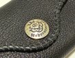 画像9: Buffalo Leather Coin & Card Case With Zipper (Black) (9)
