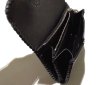 画像3: Buffalo Leather Coin & Card Case With Zipper (Black) (3)