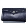 画像2: Elephant & Saddle Leather Coin Card Case (Black/Black) (2)