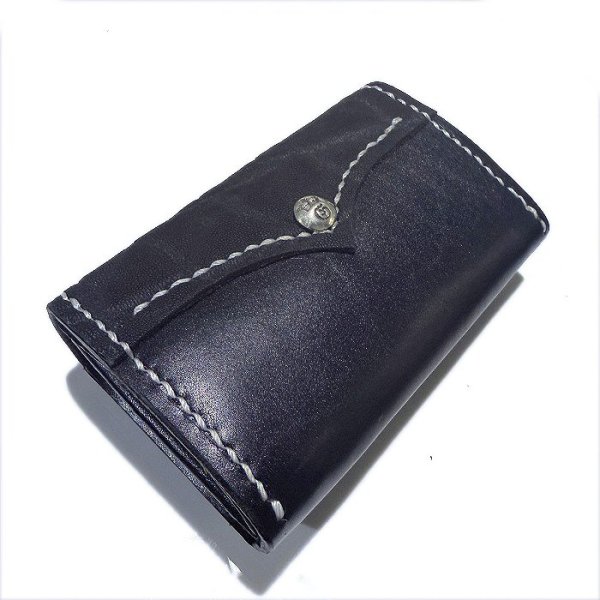 画像10: Elephant & Saddle Leather Coin Card Case (Black/Black) (10)