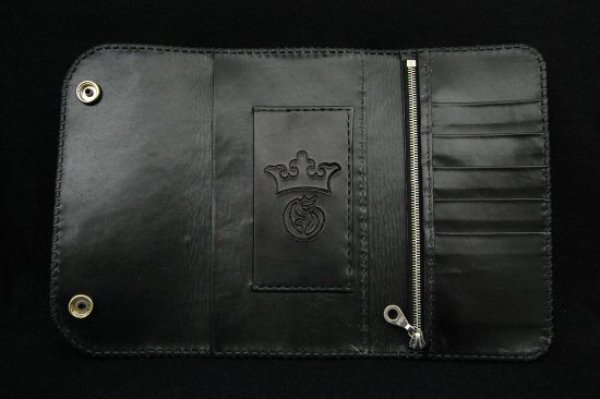 画像4: Crocodile Cross Inlay Buffalo Long Wallet (4)