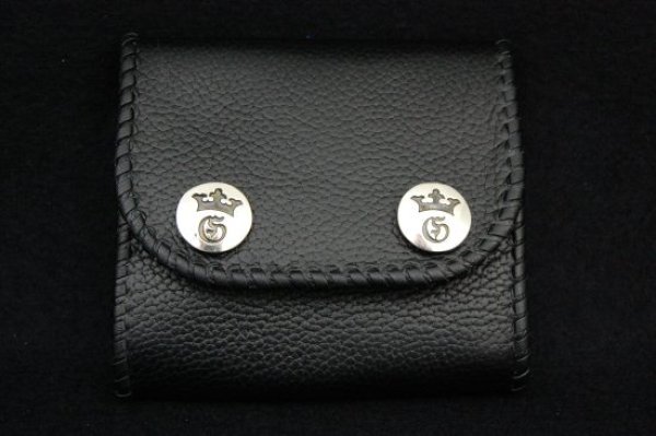 画像3: Stingray Short Cross Inlay Buffalo Half Wallet (3)