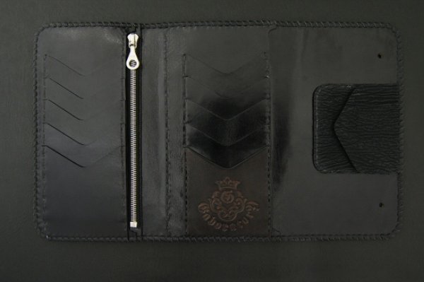 画像4: Stingray G&Crown Inlay Shark Long Wallet (4)