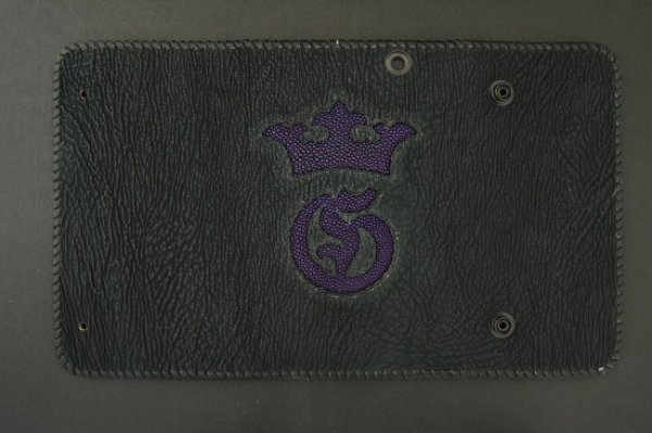 画像3: Stingray G&Crown Inlay Shark Long Wallet (3)