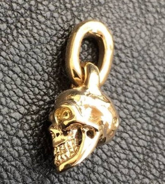 画像12: 10k Half Single Skull Pendant (12)