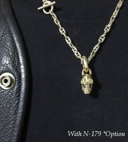 画像15: 10k Half Single Skull Pendant (15)