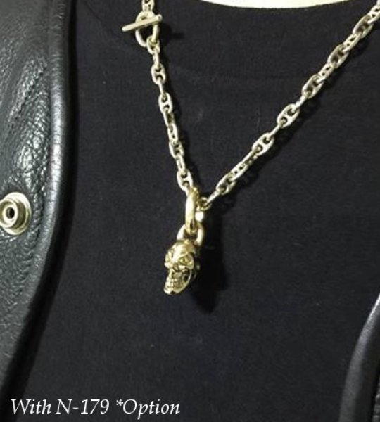 画像14: 10k Half Single Skull Pendant (14)