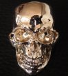 画像3: 10k Gold Large Skull Ring with Jaw (3)