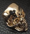 画像7: 10k Gold Large Skull Ring with Jaw (7)