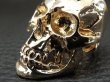 画像6: 10k Gold Large Skull Ring with Jaw (6)