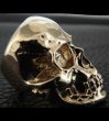 画像5: 10k Gold Large Skull Ring with Jaw (5)