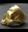 画像6: 10k Gold Large Skull Without Jaw Ring (Mat Color  Finish) (6)