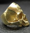 画像18: 10k Gold Large Skull Without Jaw Ring (Mat Color  Finish) (18)