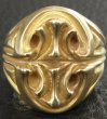 画像10: 10k Gold Sculpted Oval Signet Ring (10)