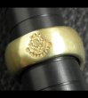 画像8: 10k Gold Sculpted Oval Signet Ring (8)