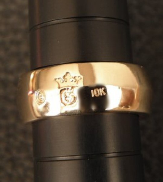 画像6: Gold Single Skull Ring (6)