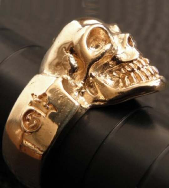 画像8: Gold Single Skull Ring (8)