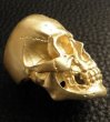 画像3: Gold Large Skull Ring With Jaw (Mat Color Finish) (3)